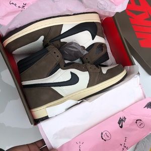 Authentic Air Jordan Travis Scott 1s